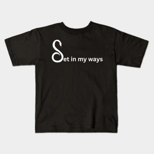 Set in my ways pun and double meaning with snake (MD23GM008) Kids T-Shirt